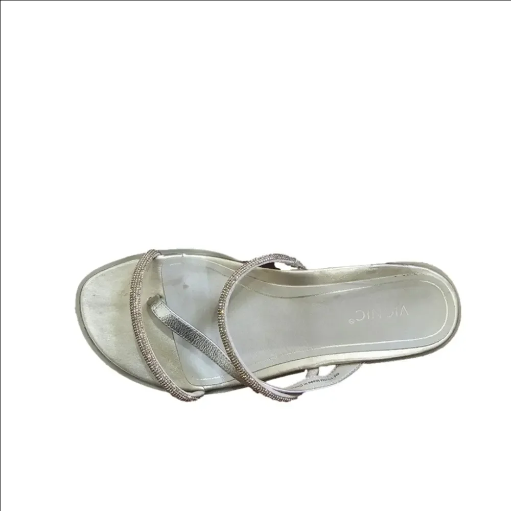 Vionic Prism Gold Embellished Rhinestone Thong Sandals Size 8M Women's - Picture 5 of 5